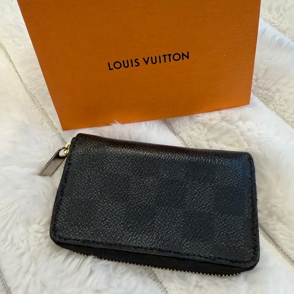 LOUIS VUITTON Damier Graphite coin purse Wallet Case /card holder « Authentic